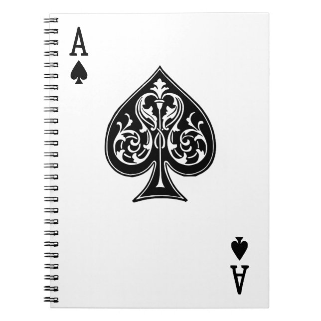 Caderno Espiral Cartão Ace Poker (Frente)