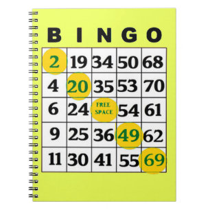 Caderno Espiral Cartão BINGO