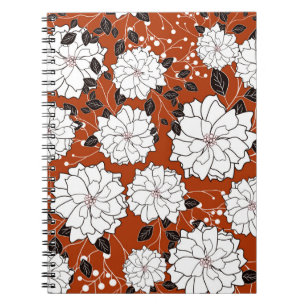 Caderno Espiral Cartão de convite ou de casamento com abstrato fl