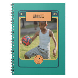 Caderno Espiral Cartão de Futebol Inspirado em Cartões de Futebol 