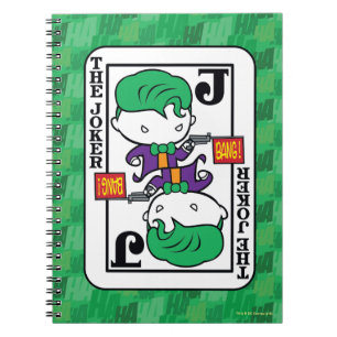 Caderno Espiral Cartão de Reprodução de Joker Chibi