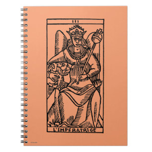 Caderno Espiral Cartão de Tarot: A imperatriz