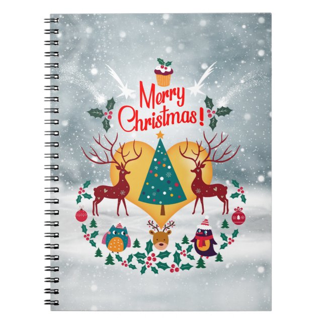 Caderno Espiral Cartão postal de lançamento da Soul Natal (Frente)