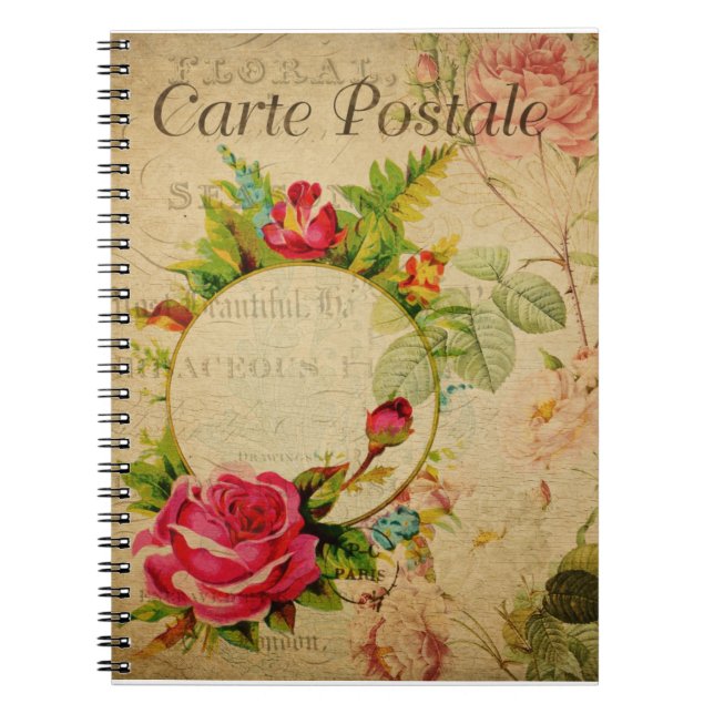 Caderno Espiral Cartão postal francês (Frente)