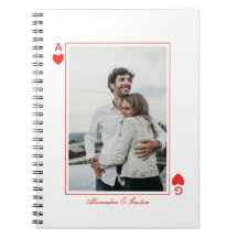 cartas de baralho foto coração amor ás simples