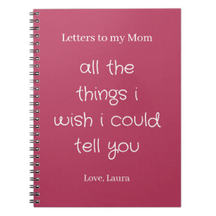 Caderno Espiral Cartas para minha Mãe