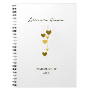Caderno Espiral Cartas para o Céu – Em Memória da Esposa Personali