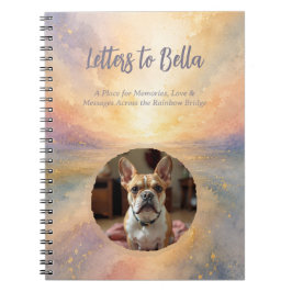 Caderno Espiral Cartas para o Meu Cão Diário | Ponte do Arco-Íris