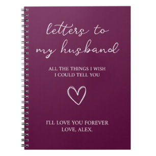 Caderno Espiral Cartas para o meu marido