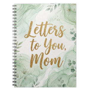 Caderno Espiral Cartas para Você, Mamãe: Aquarela Linda 