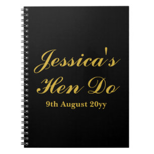 Caderno Espiral Cartas Personalizadas para a Noiva Fim de Semana d