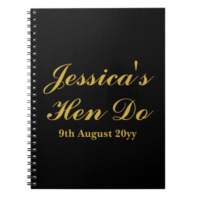 Caderno Espiral Cartas Personalizadas para a Noiva Fim de Semana d (Frente)