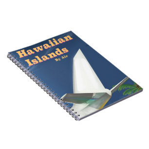 Caderno Espiral cartaz de viagem comercial das Ilhas Havaianas