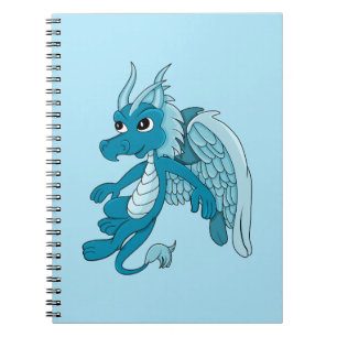 Caderno Espiral Cartografia do dragão azul