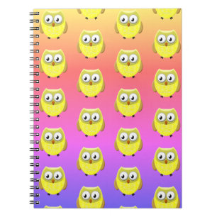 Caderno Espiral Cartoon Baby Owl
