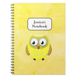 Caderno Espiral Cartoon Baby Owl