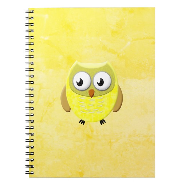 Caderno Espiral Cartoon Baby Owl (Frente)