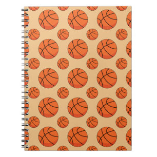 Caderno Espiral Cartoon Basketball Ball