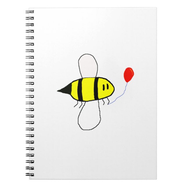 Caderno Espiral Cartoon Bumblebee com Balão (Frente)
