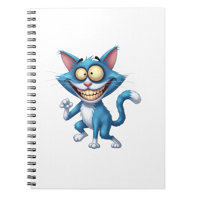 Caderno Espiral Cartoon Cat (Frente)
