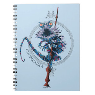 Caderno Espiral Cartoon Chupacabra & Elder Wand