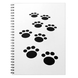 Caderno Espiral Cartoon de Pet Paw Trail