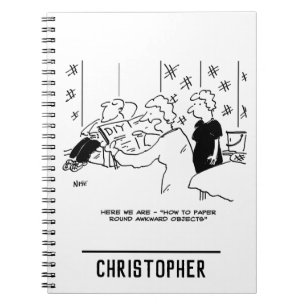 Caderno Espiral Cartoon de Wallpapering e Decoração Doméstica