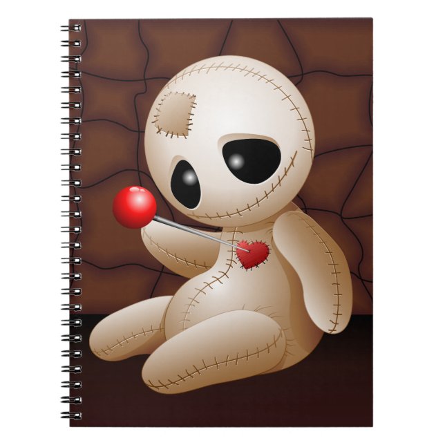 Caderno Espiral Cartoon Doll Voodoo Apaixonado (Frente)