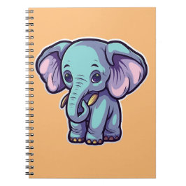 CADERNO ESPIRAL CARTOON ELEPHANT