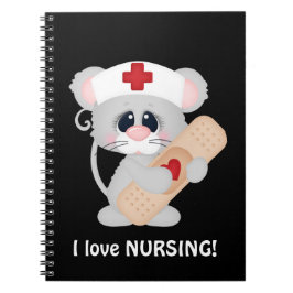 Caderno Espiral Cartoon Enfermeira desenho animado notebook divert