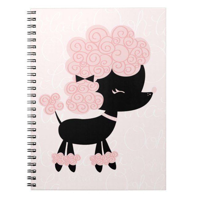 Caderno Espiral Cartoon French Poodle (Frente)