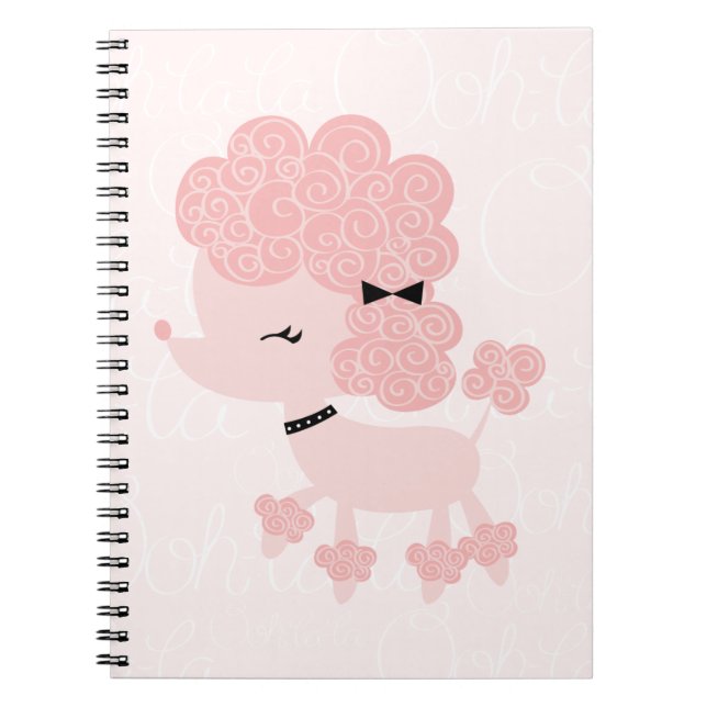 Caderno Espiral Cartoon French Poodle (Frente)
