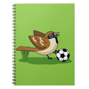 Caderno Espiral Cartoon Gelado Jogando Futebol