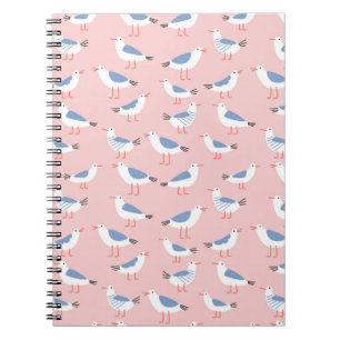 Caderno Espiral Cartoon Gelado Padrões Sem Costura