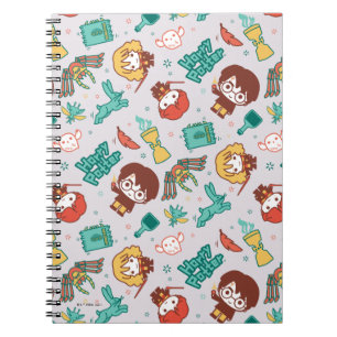 Caderno Espiral Cartoon HARRY POTTER™ Creatures & Spells Pattern