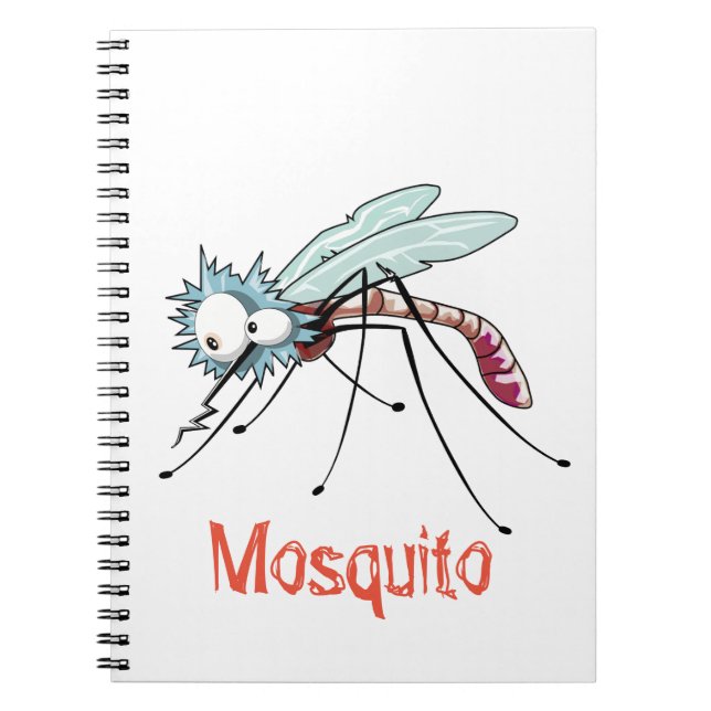 Caderno Espiral Cartoon mosquito (Frente)