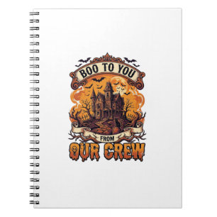 Caderno Espiral Casa Assombrada da Nossa Equipe Halloween_1