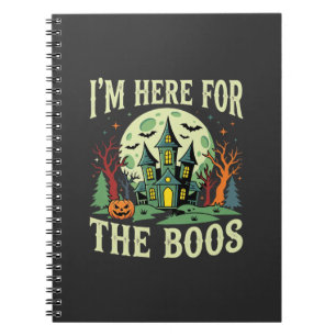 Caderno Espiral Casa Assombrada de Halloween e Aboboras Assustador