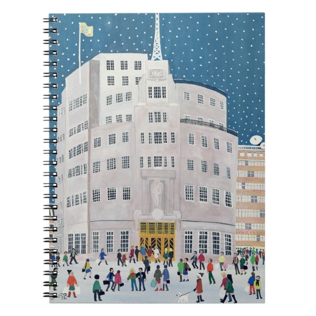 Caderno Espiral Casa da transmissão da BBC (Frente)