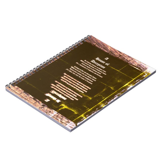 Caderno Espiral Casa de Poster de Decepção (Left Side)