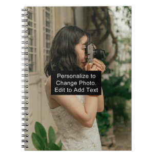 Caderno Espiral Casa do Escritório de Trabalho de arte de Fotograf