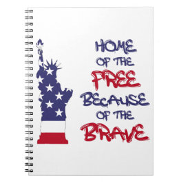 Caderno Espiral Casa dos livres por causa do sinal corajoso