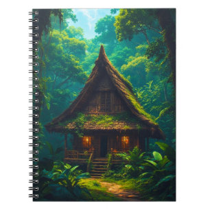Caderno Espiral Casa Silenciosa na Floresta Tropical