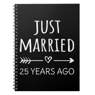 Caderno Espiral Casados há 25 Anos