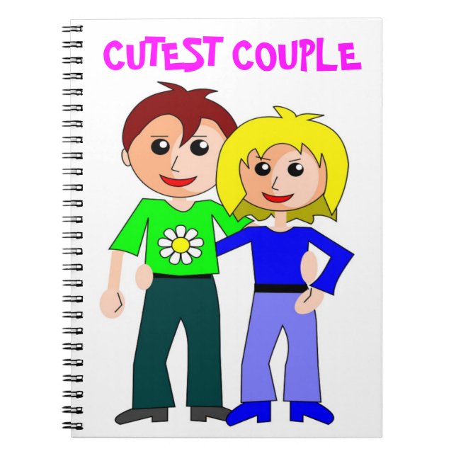 CADERNO ESPIRAL CASAL CUTEST (Frente)