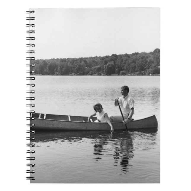 Caderno Espiral Casal em uma canoa (Frente)