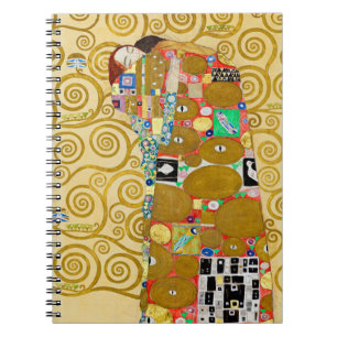 Caderno Espiral Casal Gustav Klimt Fulfillment Nouveau