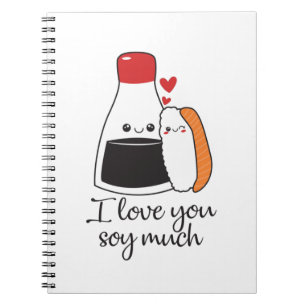 Caderno Espiral Casal Presente Eu Te Amo Muito
