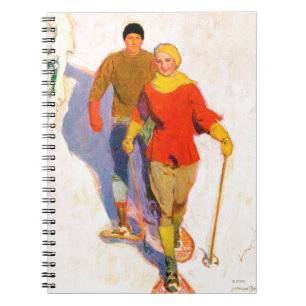 Caderno Espiral Casal que veste sapatos de neve por McClelland
