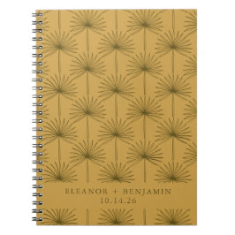 Caderno Espiral Casamento com Mostarda e Oliva de Palma de Meados